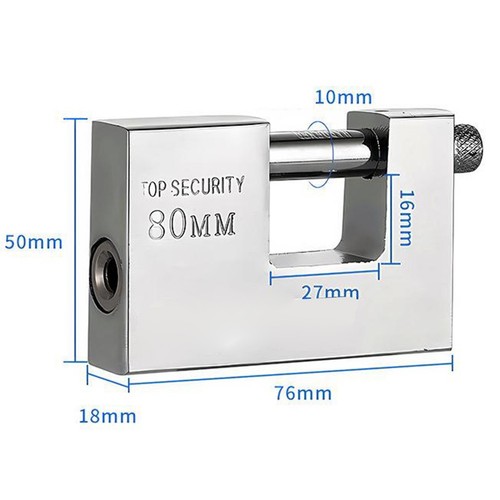 Container padlock 100mm cut - 100mm,